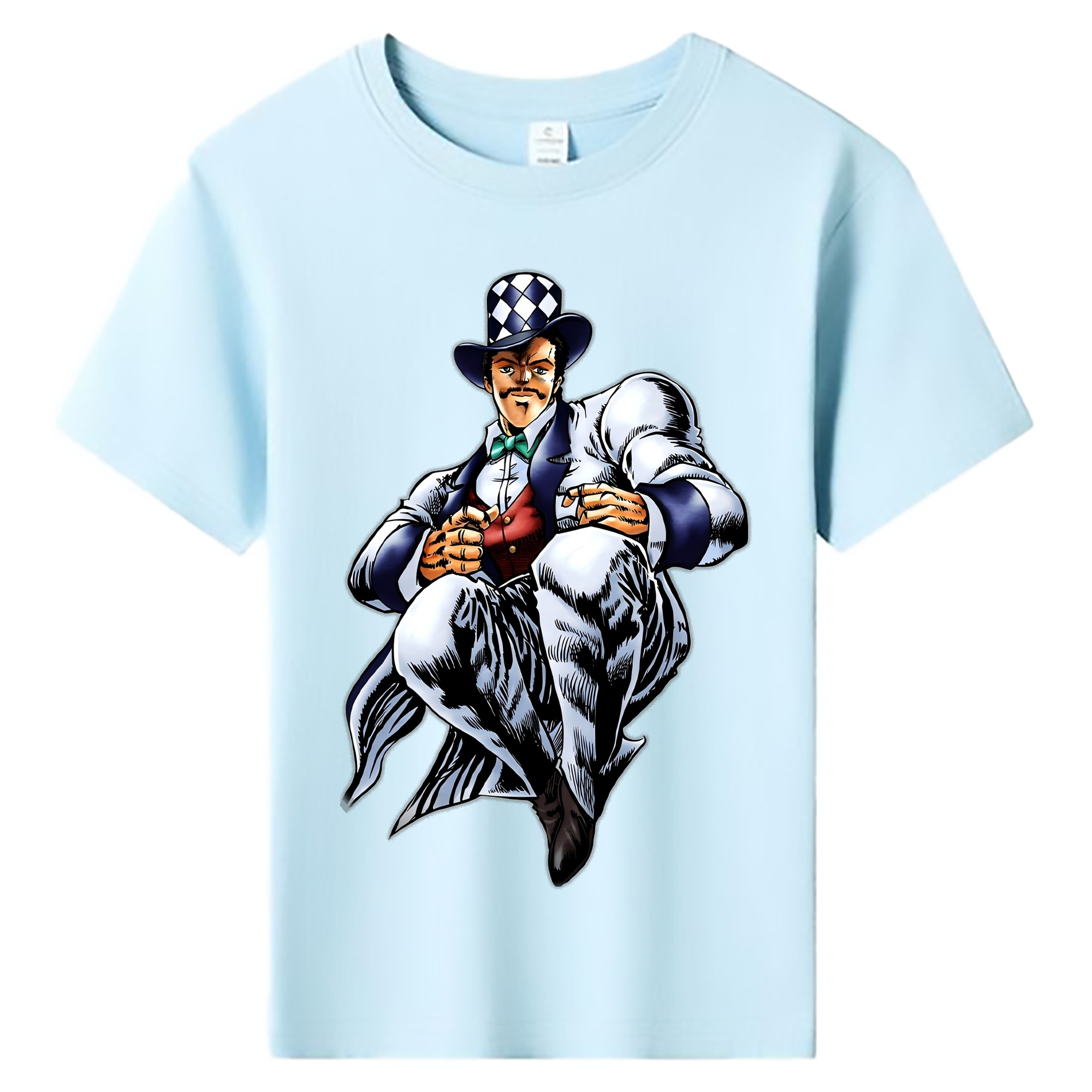 （画像用） ジョジョの奇妙な冒険 ウィル?アントニオ?ツェペリ JoJo's Bizarre Adventure Will Anthonio Zeppeli 綿100％キッズTシャツ（フロントプリント）